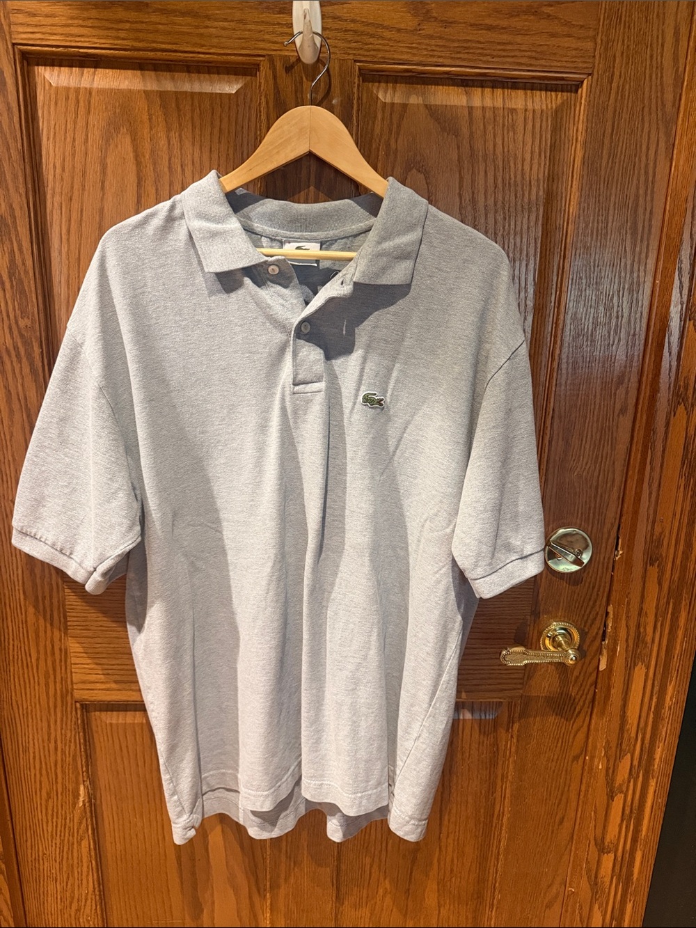 Lacoste Light Gray Men’s Piqué Polo Shirt